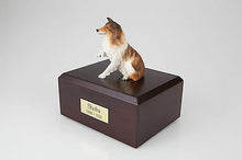 Load image into Gallery viewer, Paw Up Collie Pet Funeral Cremation Urn Avail in 3 Different Colors & 4 Sizes