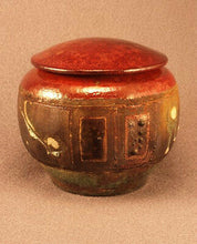 Load image into Gallery viewer, RAKU Unique Ceramic Pet Funeral Cremation Urn #P004