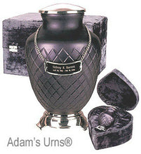 Load image into Gallery viewer, Hand-Cut Glass Funeral Cremation Urn Keepsake with Velvet Heart Box