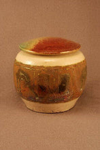 Load image into Gallery viewer, RAKU Unique Ceramic Pet Funeral Cremation Urn #P009