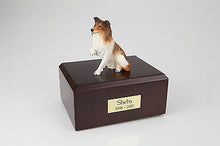 Load image into Gallery viewer, Paw Up Collie Pet Funeral Cremation Urn Avail in 3 Different Colors & 4 Sizes