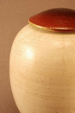 Load image into Gallery viewer, RAKU Unique Ceramic Individual Adult Funeral Cremation Urn #A0013