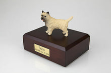 Load image into Gallery viewer, Cairn Terrier Pet Funeral Cremation Urn Avail in 3 Different Colors & 4 Sizes