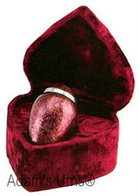 Load image into Gallery viewer, Burgundy Plum Alloy 3" Size Funeral Cremation Urn Keepsake with Velvet Heart Box