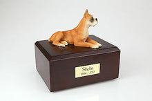 Load image into Gallery viewer, Boxer Ears Up Pet Funeral Cremation Urn Avail in 3 Different Colors & 4 Sizes