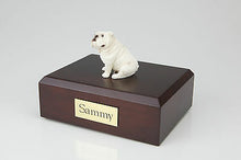 Load image into Gallery viewer, Bulldog, White Pet Funeral Cremation Urn Avail in 3 Different Colors & 4 Sizes