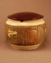 Load image into Gallery viewer, RAKU Unique Ceramic Pet Funeral Cremation Urn #P008