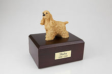 Load image into Gallery viewer, Buff Cocker Spaniel Pet Funeral Cremation Urn Avail in 3 Diff Colors & 4 Sizes