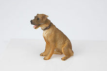 Load image into Gallery viewer, Border Terrier Pet Funeral Cremation Urn Avail in 3 Different Colors & 4 Sizes
