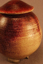 Load image into Gallery viewer, RAKU Unique Ceramic Companion Small/ Keepsake Funeral Cremation Urn #I001