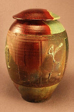Load image into Gallery viewer, RAKU Unique Ceramic Individual Adult Funeral Cremation Urn #A007