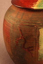 Load image into Gallery viewer, RAKU Unique Ceramic Individual Adult Funeral Cremation Urn #A006