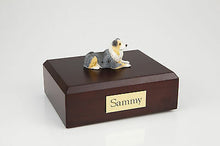 Load image into Gallery viewer, Australian Shepherd Pet Funeral Cremation Urn Avail in 3 Diff Colors & 4 Sizes
