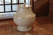 Load image into Gallery viewer, Triton Cream Colored Cameo Marble Adult Funeral Cremation Urn