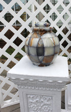 Load image into Gallery viewer, Large/Adult 220 Cubic Inch Triumph Onyx Blue Marble Cremation Urn for Ashes