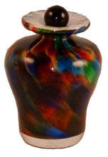 Load image into Gallery viewer, Small/Keepsake 3 Cubic Inch Palermo Autumn Glass Funeral Cremation Urn for Ashes