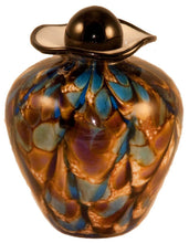 Load image into Gallery viewer, 100 Cubic Inch Rome Evening Funeral Glass Cremation Urn for Ashes