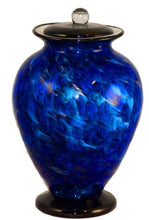 Load image into Gallery viewer, Large/Adult 220 Cubic Inch Venice Water Funeral Glass Cremation Urn for Ashes