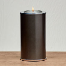 Load image into Gallery viewer, Small/Keepsake Aluminum Slate Memory Light Cremation Urn, 20 cubic inches