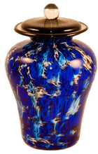 Load image into Gallery viewer, 100 Cubic Inch Palermo Water Funeral Glass Cremation Urn for Ashes