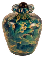 Load image into Gallery viewer, Small/Keepsake 3 Cubic Inch Rome Nuvole Funeral Glass Cremation Urn for Ashes