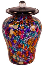 Load image into Gallery viewer, 100 Cubic Inch Palermo Desert Funeral Glass Cremation Urn for Ashes