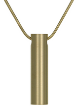 Load image into Gallery viewer, Stainless Steel Bronze Cylinder and Chain Funeral Cremation Urn for Ashes