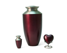 Load image into Gallery viewer, Red 6 Keepsake Set Funeral Cremation Urns for Ashes, 5 Cubic Inches each