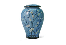 Load image into Gallery viewer, Blue Plum Blossom 4 Keepsake Set Funeral Cremation Urns for Ashes, 10 Cubic Inches each