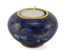 Load image into Gallery viewer, Cloisonne Heart Keepsake Butterfly Funeral Cremation Urn for Ashes, 3 Cubic Inch