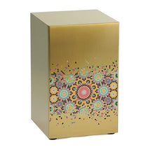 Load image into Gallery viewer, At Peace Memorials Life Canvas Mosaic Bronze Adult Cremation Urn 200 CI
