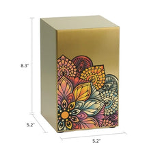 Load image into Gallery viewer, At Peace Memorials Life Canvas Mandala Bronze Companion Urn RIGHT SIDE 200 CI
