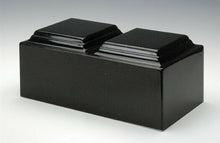 Load image into Gallery viewer, Copy of Classic Black Granite Companion Cremation Urn, 420 Cubic Inches, TSA Approved
