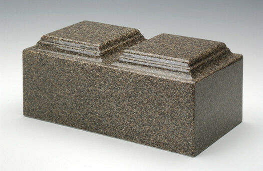 Copy of Classic Cultured Granite Companion Cremation Urn, 420 Cubic Inches, TSA Approved (Kodiak Brown)