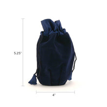 Load image into Gallery viewer, At Peace Memorials Sapphire Velvet Keepsake Bag
