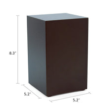 Load image into Gallery viewer, At Peace Memorials Beaumont Box Antique Bronze Large/Adult Cremation Urn 200 CI
