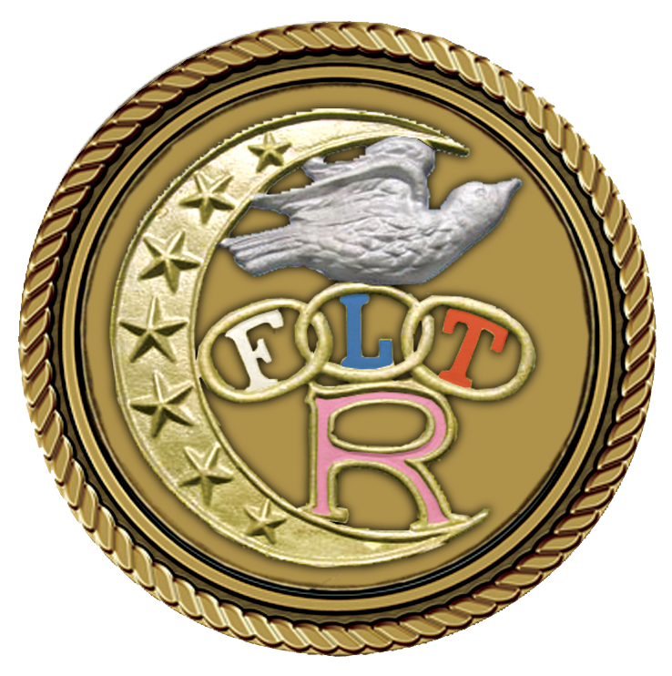 Odd Fellows Medallion for Box Cremation Urn/Flag Case - 2 Inch Diameter