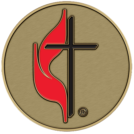 United Methodist Medallion for Box Cremation Urn/Flag Case - 2 Inch Diameter