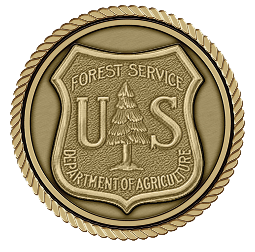 US Forest Service Medallion for Box Cremation Urn/Flag Case - 3 Inch Diameter