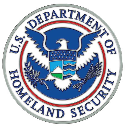 Homeland Security Medallion for Box Cremation Urn/Flag Case - 3 Inch Diameter