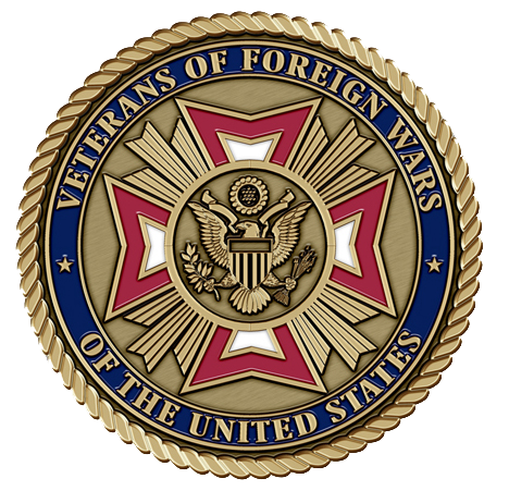 Veteran of the Foreign Wars Auxiliary Medallion for Box Cremation Urn/Flag Case - 3 Inch Diameter