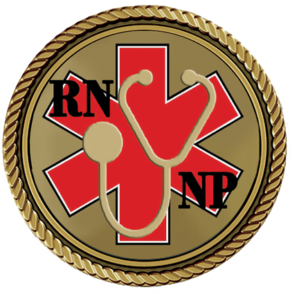 Nurse Practitioner Medallion for Box Cremation Urn/Flag Case - 3 Inch Diameter