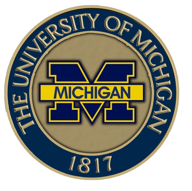 University of Michigan Medallion for Box Cremation Urn/Flag Case - 3 Inch Diameter