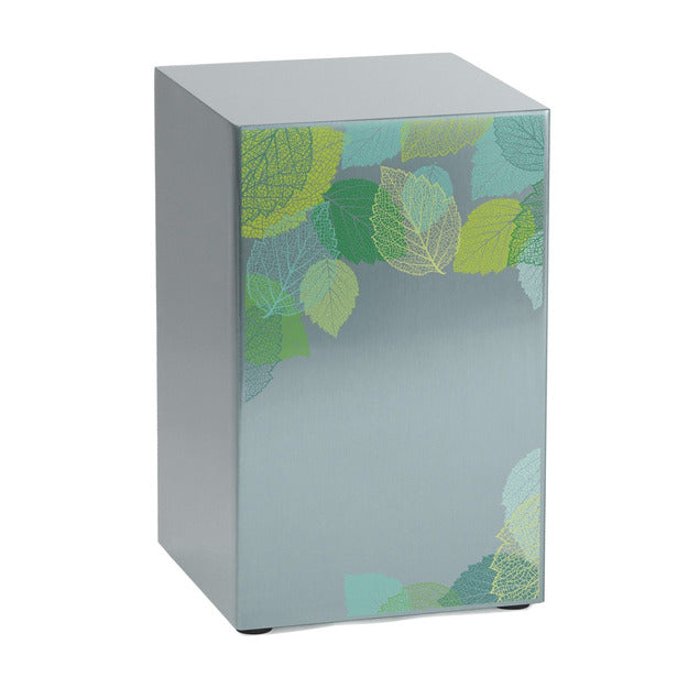 At Peace Memorials Life Canvas Foliage Pewter, Companion Urn RIGHT SIDE 200 CI