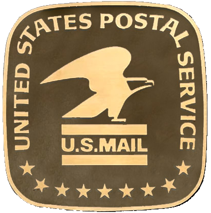 Postal Workers Medallion for Box Cremation Urn/Flag Case - 3 Inch Diameter