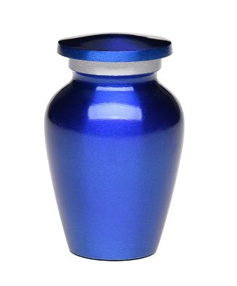 Classic Alloy Cremation Urn - Color Perfection High-gloss cobalt 3 Cubic Inches