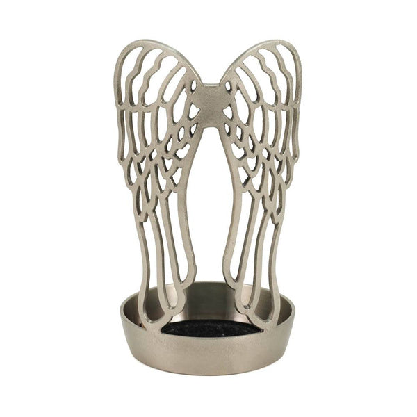 At Peace Memorials Arabella Wings Textured Pewter Base Accessory