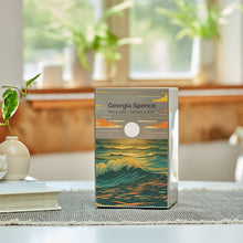 Load image into Gallery viewer, At Peace Memorials Life Canvas Ocean Landscape Pewter Large Cremation Urn 200 CI
