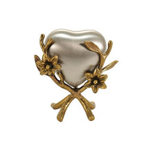 Load image into Gallery viewer, At Peace Memorials Meadow Song Lily Heart Stand Bronze Accessory
