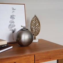Load image into Gallery viewer, At Peace Memorials Echoes Textured Pewter Large/Adult Cremation Urn
